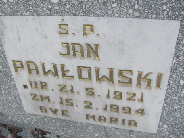 Jan Pawłowski 1921 Stoczek Klasztorny - Grobonet - Wyszukiwarka osób pochowanych